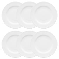 Jogo de 6 Pratos Rasos 28cm Oxford Flamingo White - 1