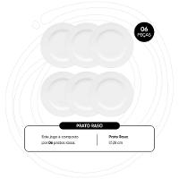 Jogo de 6 Pratos Rasos 28cm Oxford Flamingo White - 2