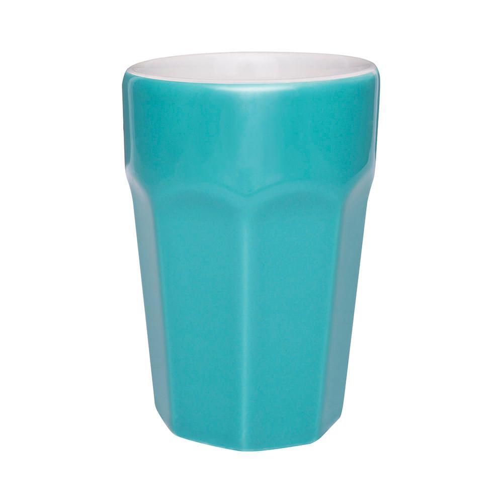 Copo Grande 300 Ml Oxford Azul E Branco - 1