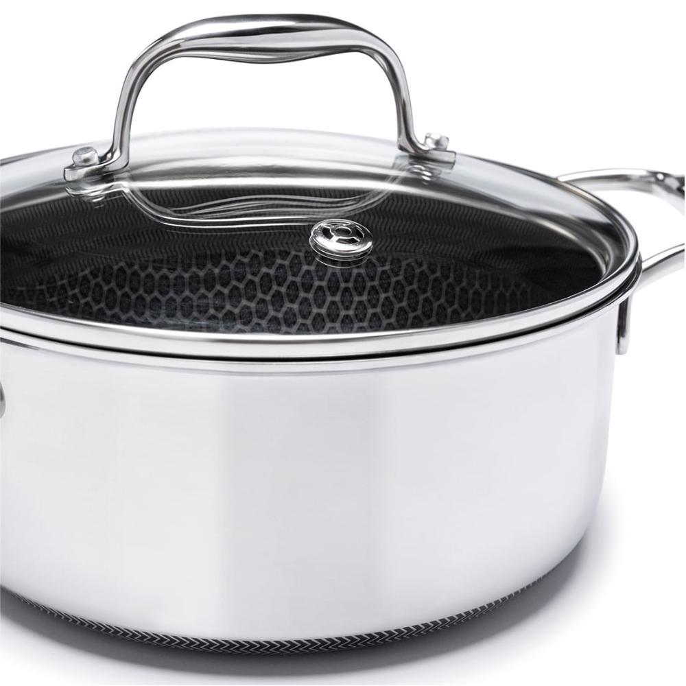 Caçarola em aço Inox 24cm 4,8L Oxford Hive - 2