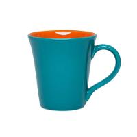 Caneca Tulipa 330 Ml Oxford Laranja/Azul Esverdeado - 1