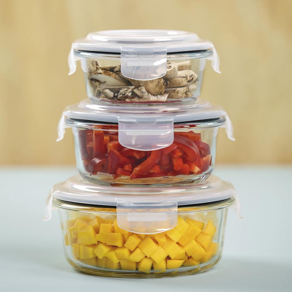 Pote Hermético De Vidro Redondo 620 ML - Oxford - 3