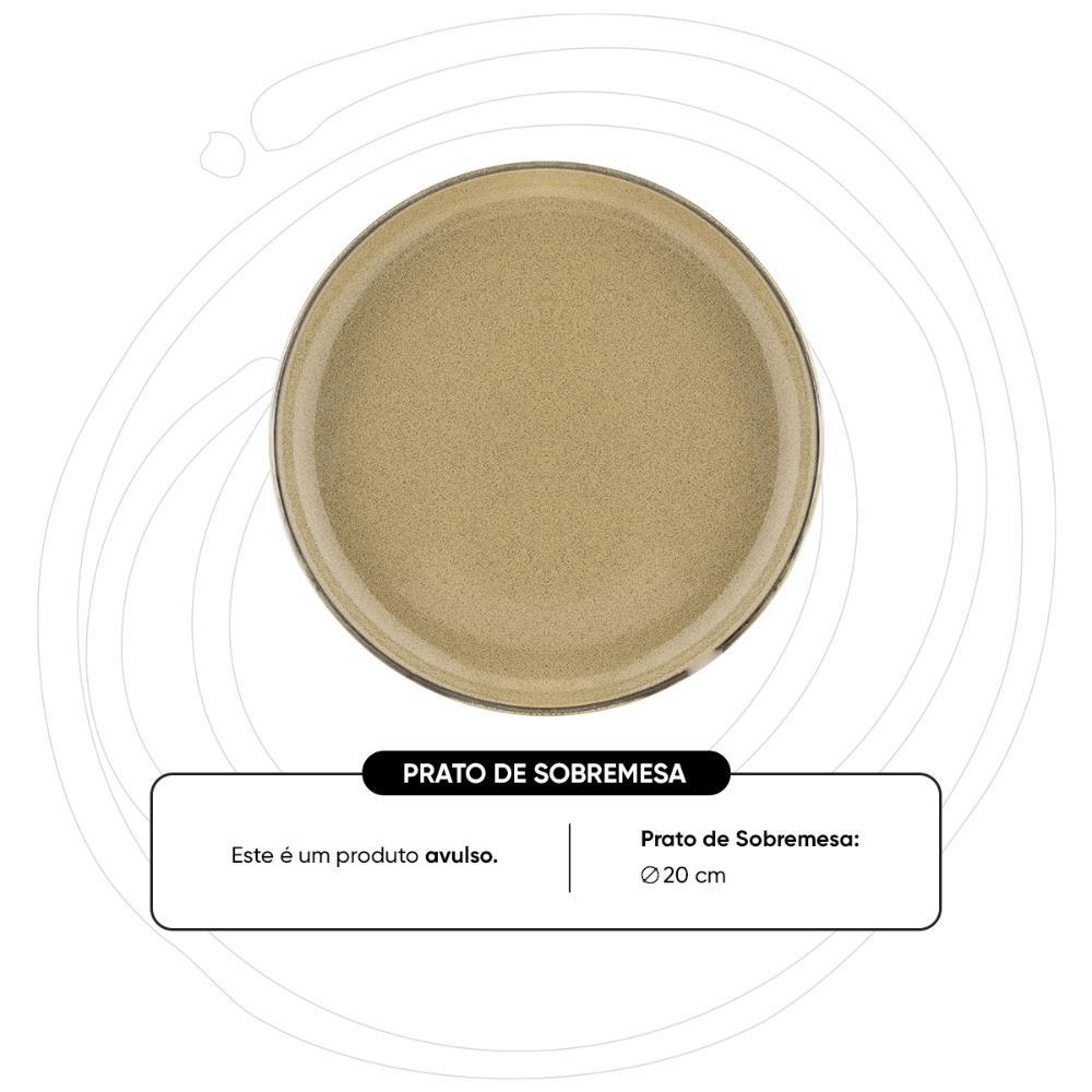 Prato Sobremesa 20 Cm Oxford Flat Ocre - 3