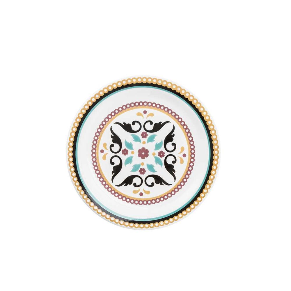 Prato Sobremesa 20 Cm Oxford Floreal Luiza - 1