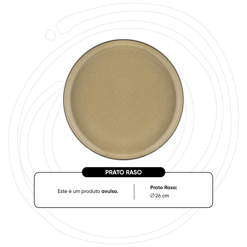 Prato Raso 26 Cm Oxford Flat Ocre - 3