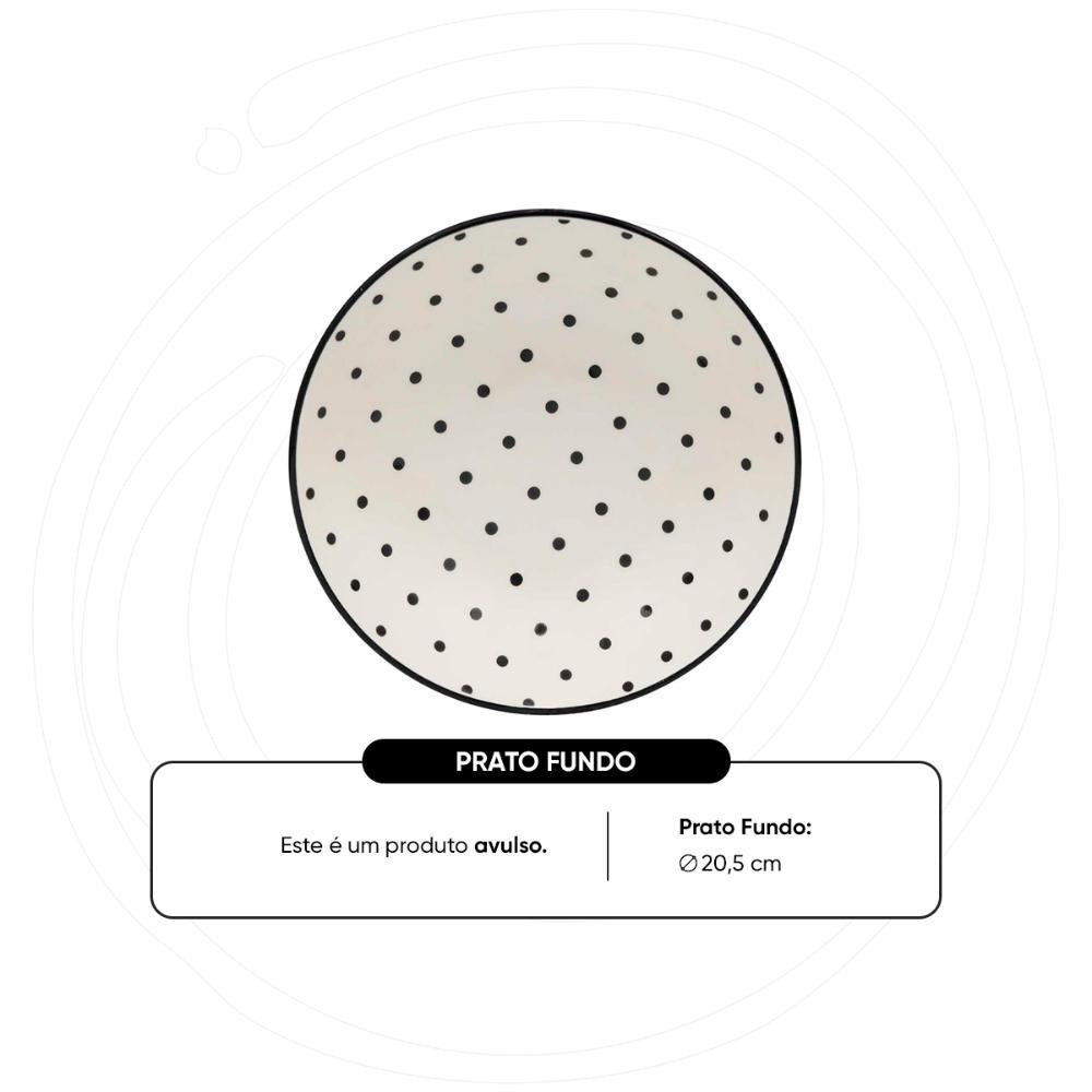 Prato Fundo 20,5 Cm Oxford Unni Stripes And Dots - 4