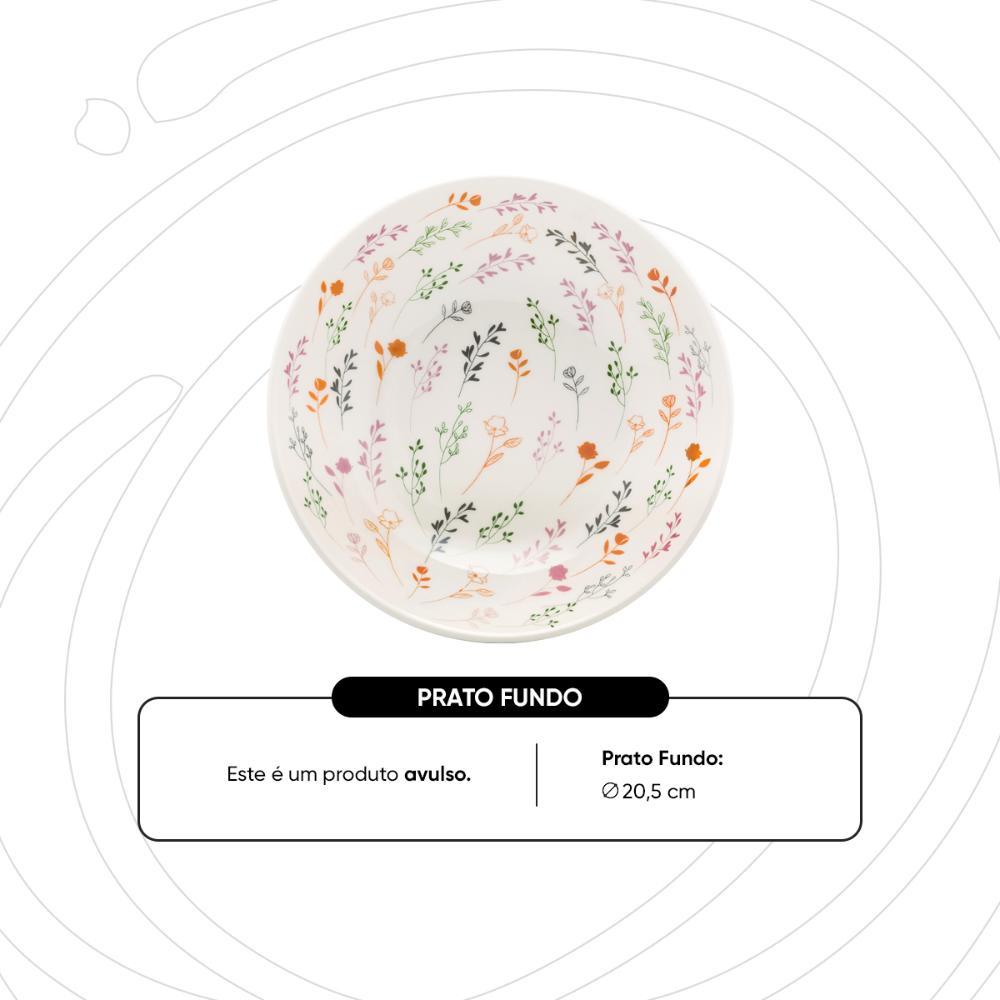Prato Fundo 20,5 Cm Oxford Unni Jardim Secreto - 3