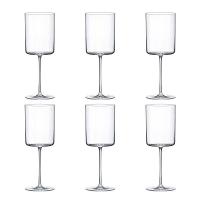 Jogo de 6 Taças de Cristal Para Água 420ML Minimal Classic - 1