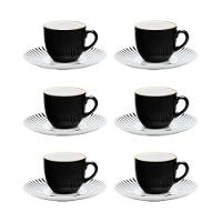 Jogo De 6 Xícaras Grandes 200 Ml Com Pires Coup Noir - 2