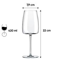 Jogo de 6 Taças de Cristal Para Água 420ML Petra Classic - 6