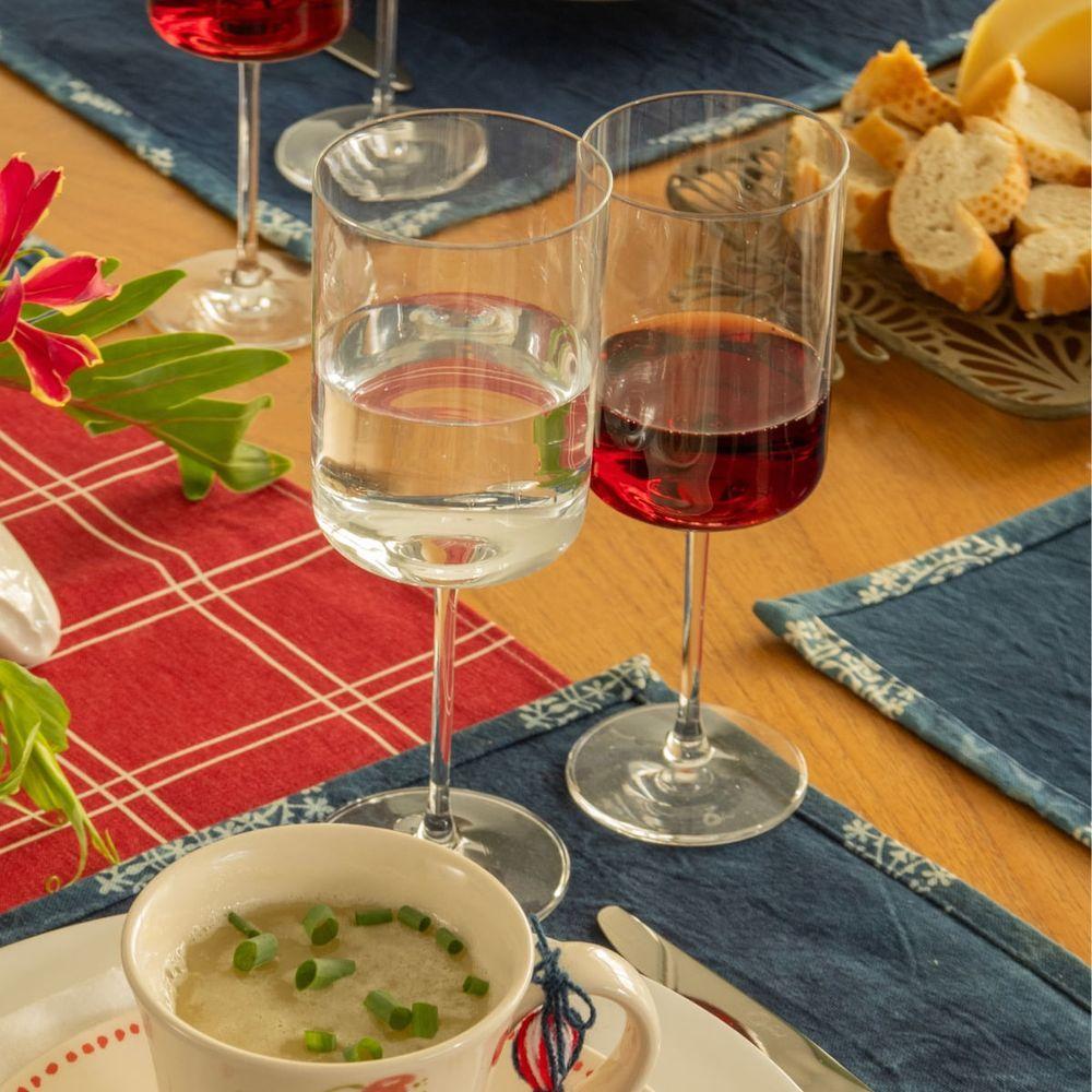 Jogo de 6 Taças de Cristal Para Vinho 340ML Minimal Classic - 4