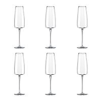 Jogo de 6 Taças de Cristal Espumante 340ML Petra Classic - 1