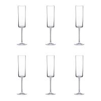 Jogo de 6 Taças de Cristal Espumante 170Ml Minimal Classic - 1