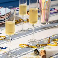 Jogo de 6 Taças de Cristal Espumante 170Ml Minimal Classic