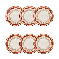 Jogo de 6 Pratos Sobremesa 20 cm Oxford Malabarismo Natalino - 2