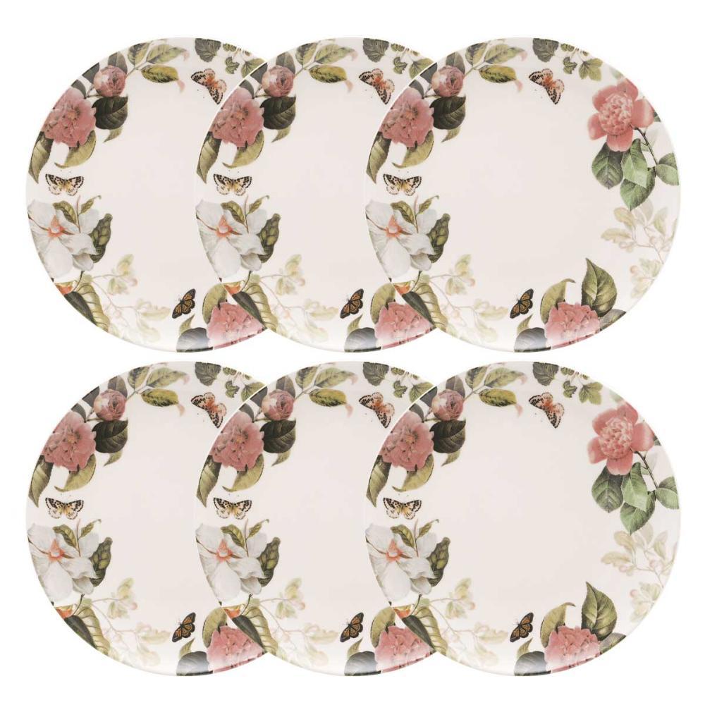 Jogo De 6 Pratos Rasos 26 Cm Oxford Unni Garden - 2