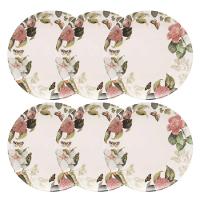 Jogo De 6 Pratos Rasos 26 Cm Oxford Unni Garden - 2