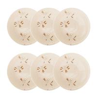 Jogo de 6 Pratos Fundos 20,5 cm Oxford Unni Orquídea - 1