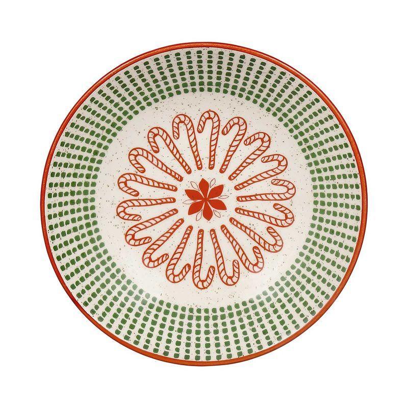 Jogo de 6 Pratos Fundos 20,5 cm Oxford Malabarismo Natalino - 1