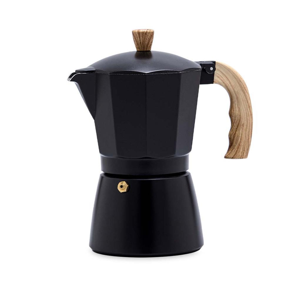 Cafeteira Italiana Moka de Alumínio 300 ml Black - Oxford - 1