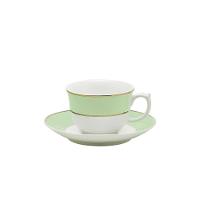 Xícara Grande 240 Ml Com Pires Oxford Flamingo Classic Verde - 1