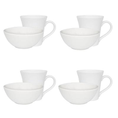 Jogo Lanche De 8 Peças Oxford White