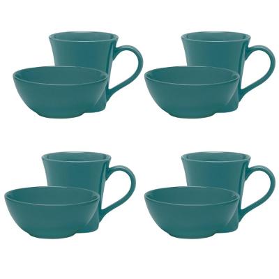 Jogo Lanche De 8 Peças Oxford Verde