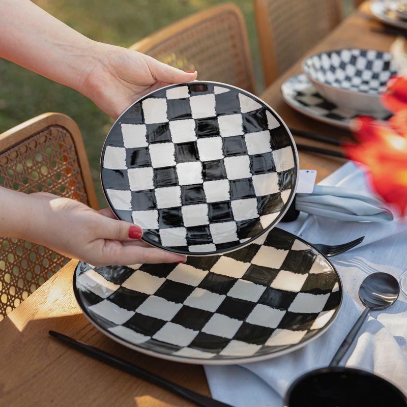 Jogo de 6 Pratos Sobremesa 20 cm Oxford Unni Damas - 3