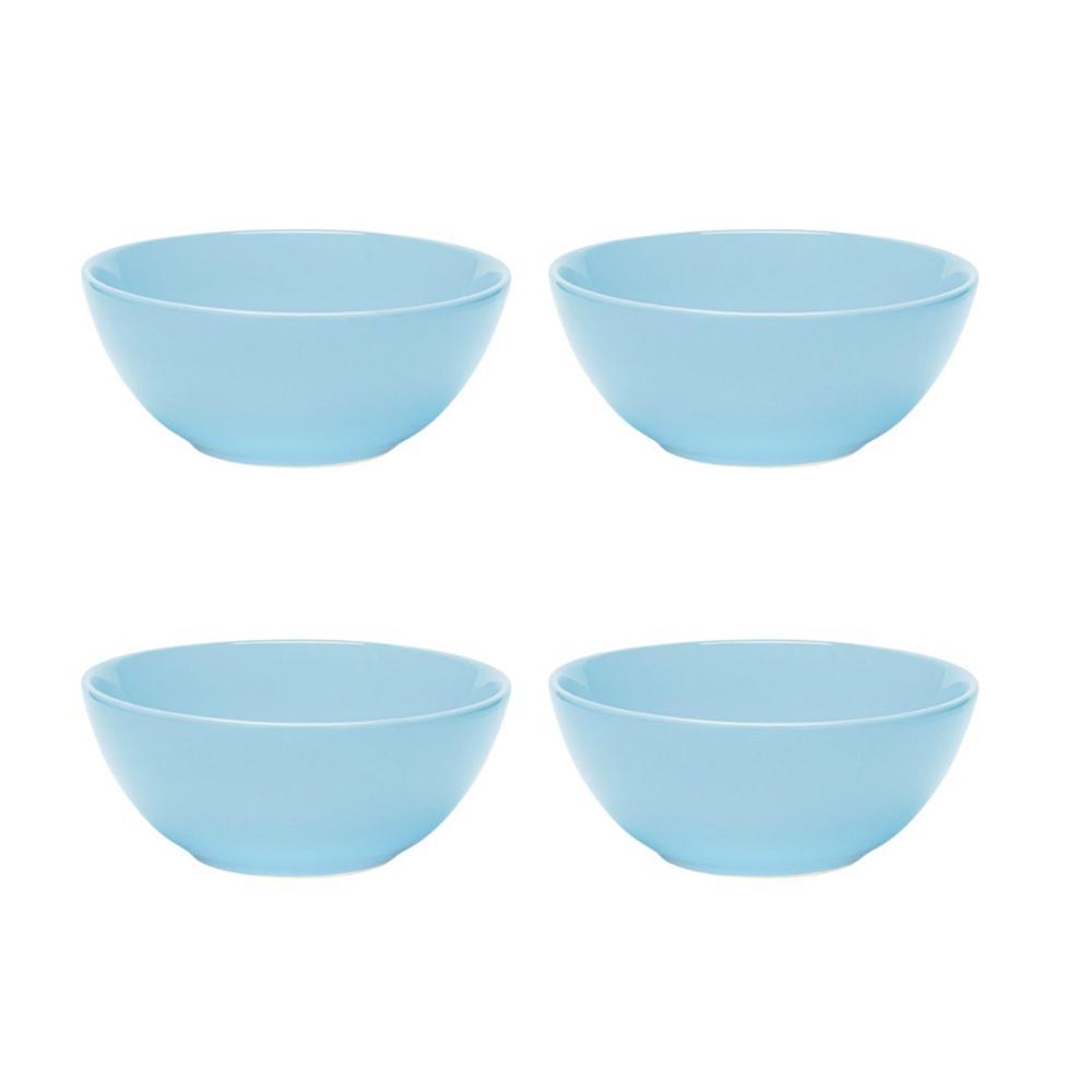 Jogo de 4 Tigelas 600ml Oxford Azul Claro - 1