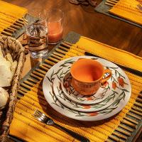 Jogo De 4 Xícaras Grandes 200Ml Com Pires Donna Lírios - 3