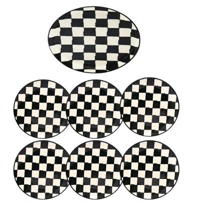 Jogo De 1 Travessa E 6 Pratos Rasos Oxford Unni Damas