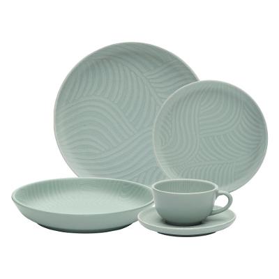 Aparelho de Jantar e Chá 30 Peças Oxford Flat Oásis