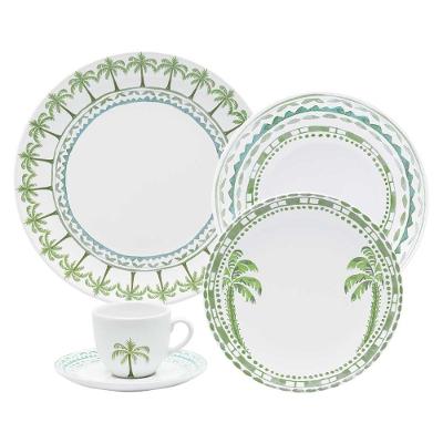 Aparelho De Jantar E Chá 20 Peças Oxford Coup Tropical
