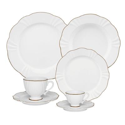 Aparelho de Jantar Chá E Café 42 Pçs Oxford Soleil Victória