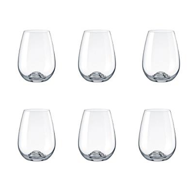 Jogo de 6 Copos de Cristal Vinho Tinto 460ml Easy Classic