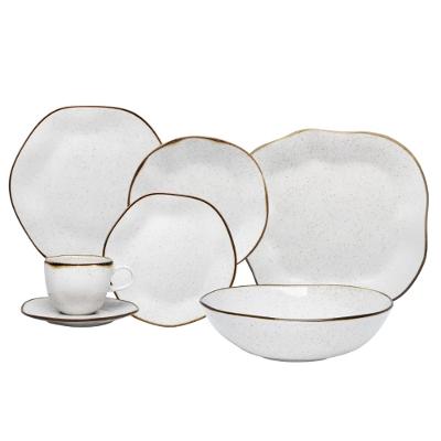 Aparelho de Jantar e Chá 22 Peças Ryo Maresia