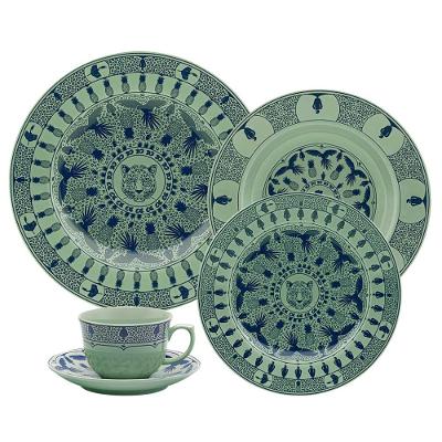 Aparelho de Jantar 30 peças Flamingo Terra Brasilis Selva