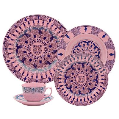 Aparelho de Jantar 30 peças Flamingo Terra Brasilis Revoada