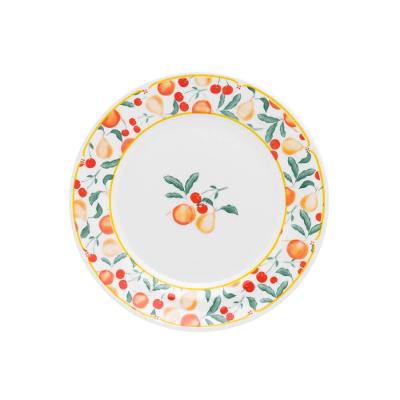 Jogo de 6 Pratos Sobremesa 22cm Oxford Flamingo Fruits