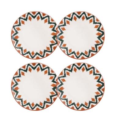 Jogo de 4 Pratos Fundos 20,5 Cm Oxford Unni Boho