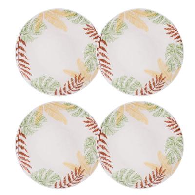 Jogo de 4 Pratos Fundos 20,5 Cm Oxford Unni Caminho Da Selva