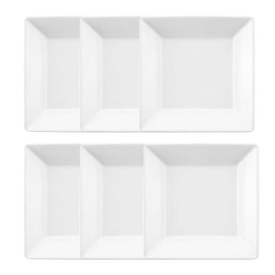 Jogo De 6 Pratos Fundos 21x21 Cm Oxford Quartier White