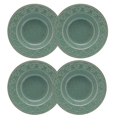 Jogo de 4 Pratos Fundos 23 Cm Oxford Mendi Malaquita