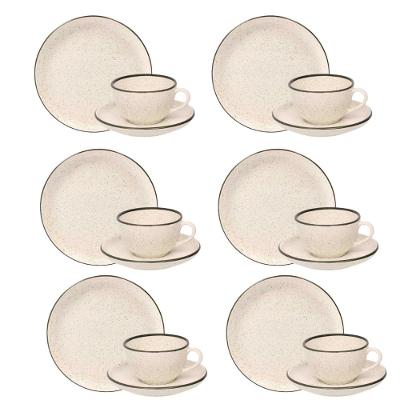 Jogo Lanche/Chá 18 Peças Oxford Flat Duna