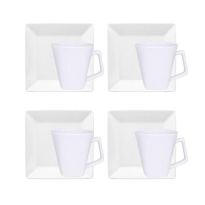 Jogo De Lanche 8 Peças Oxford Quartier White