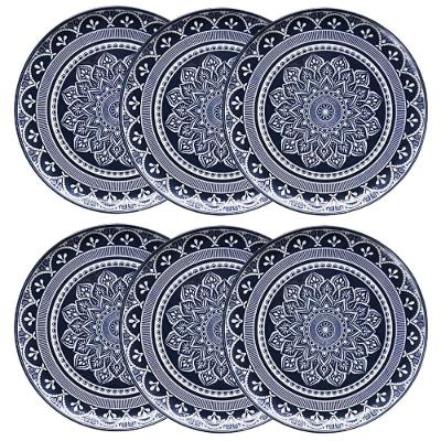 Jogo de 6 Pratos Rasos 26 Cm Oxford Flat Málaga