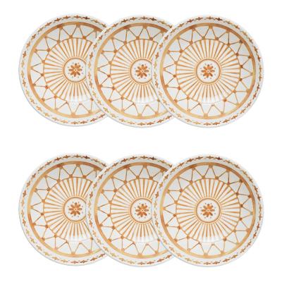 Jogo de 6 Pratos Fundos 20,5 Cm Oxford Unni Nuray