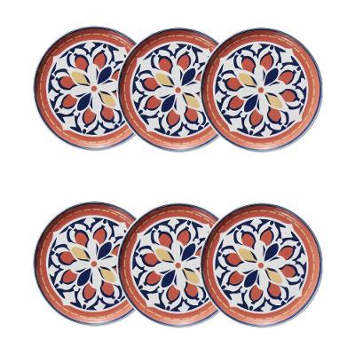 Jogo de 6 Pratos Sobremesa 20 Cm Oxford Flat Sevilha