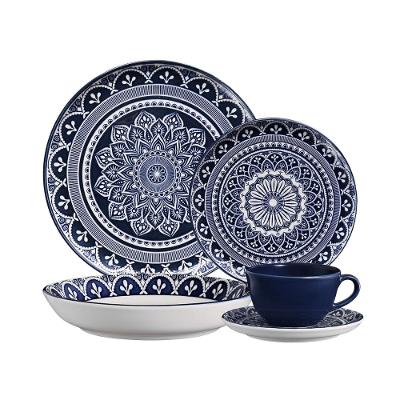 Aparelho de Jantar e Chá 30 peças Oxford Flat Málaga