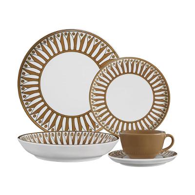 Aparelho de Jantar e Chá 30 peças Oxford Flat Atlas